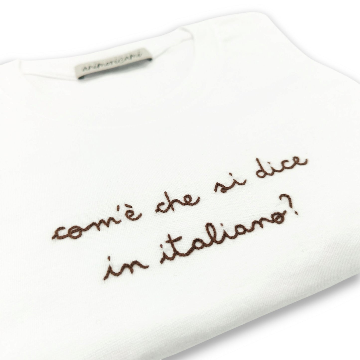 Maglietta "Com'è che si dice in italiano?"