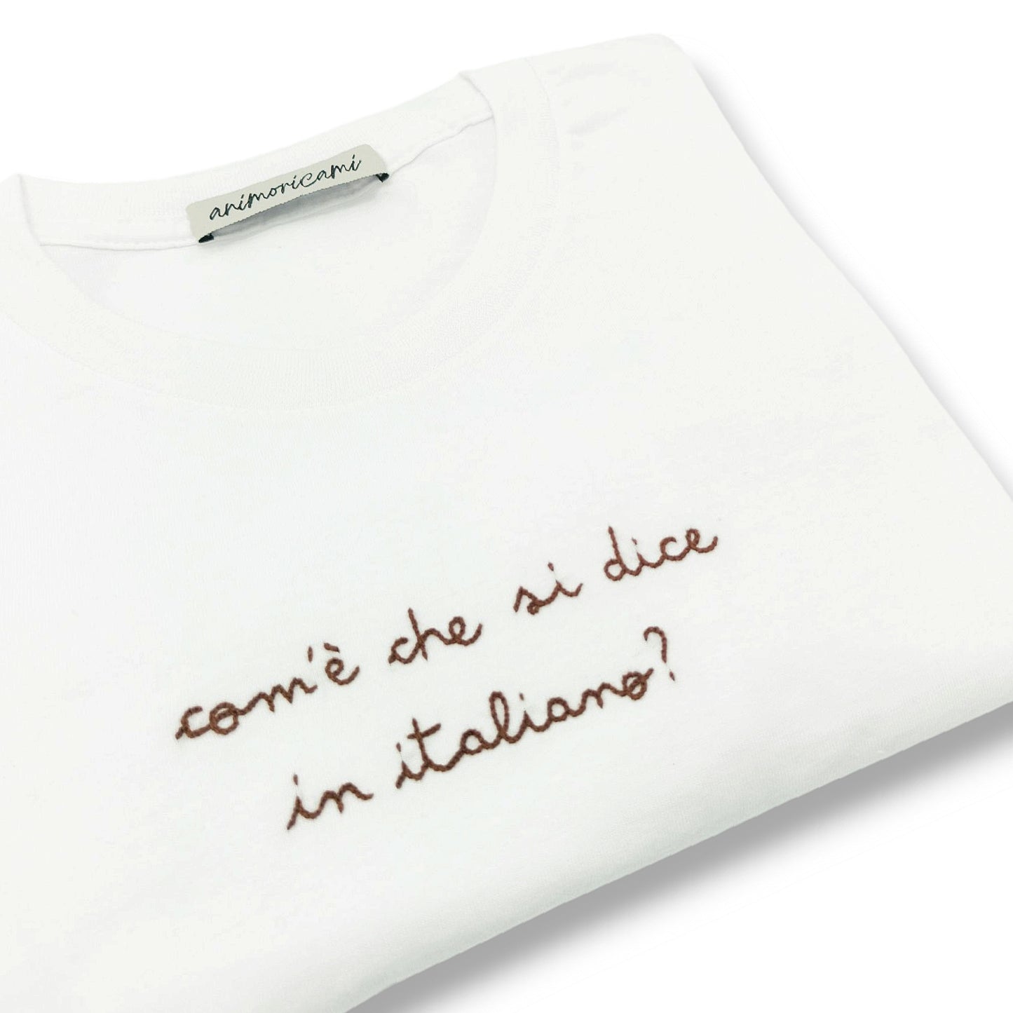 Maglietta "Com'è che si dice in italiano?"