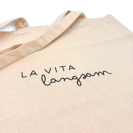 Tote bag "La vita Langsam"