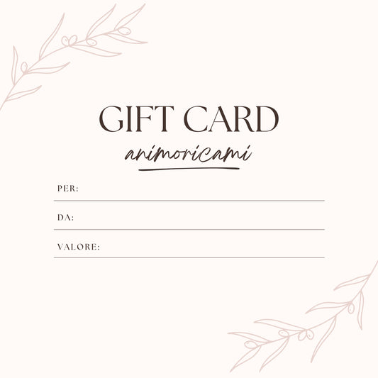Gift card animoricami