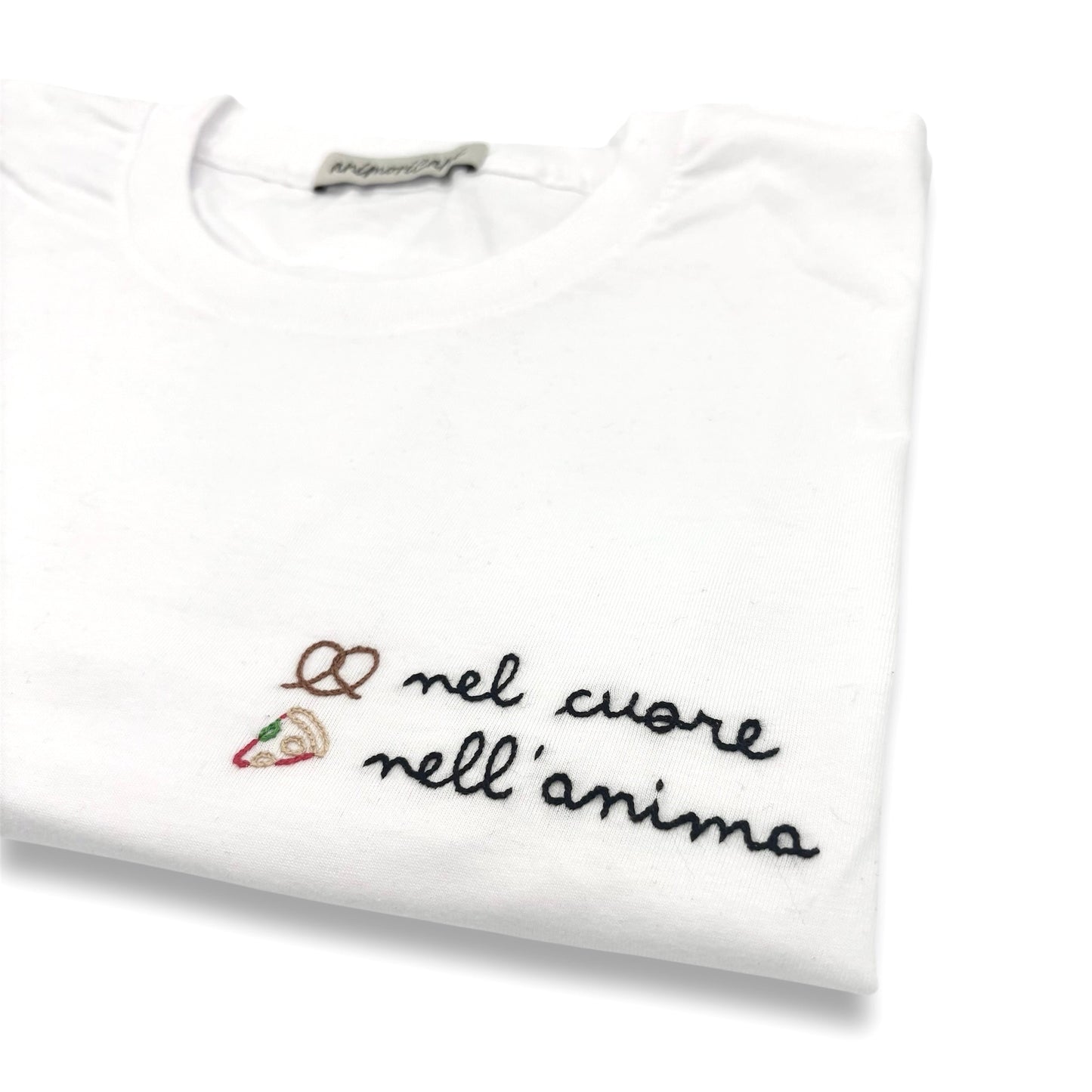 Maglietta "Brezel nel cuore, pizza nell'anima"