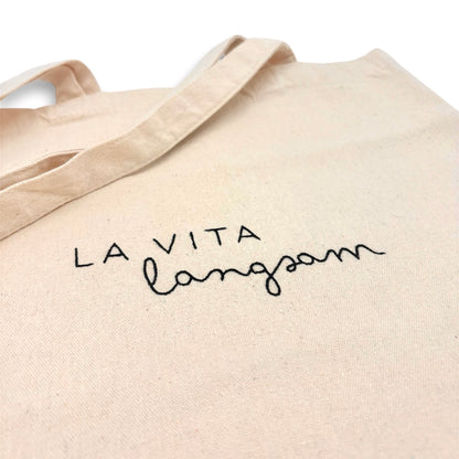 Tote bag "La vita Langsam"