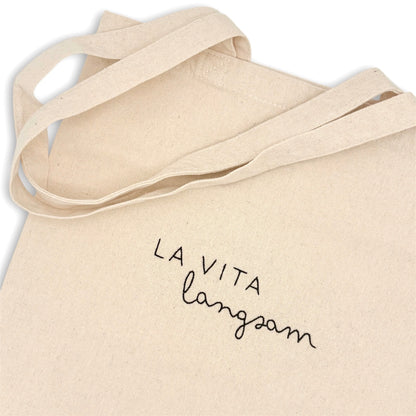 Tote bag "La vita Langsam"