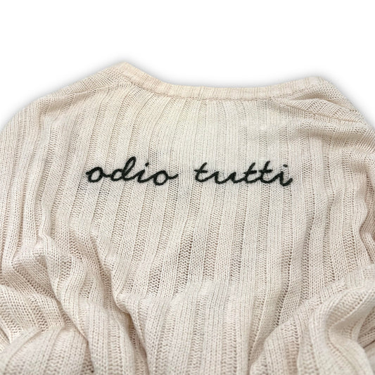 Cardigan Re-loved “Odio tutti”