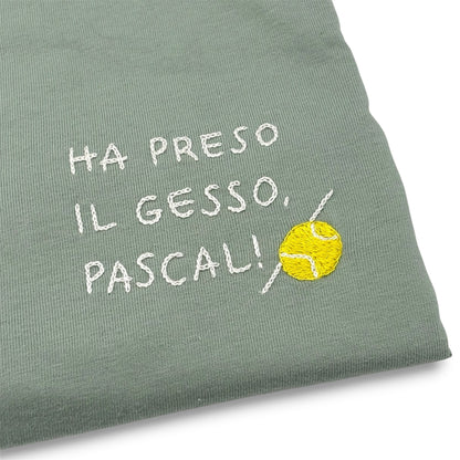 Maglietta "Ha preso il gesso, Pascal!” con pallina