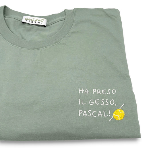 Maglietta "Ha preso il gesso, Pascal!” con pallina