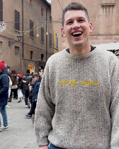 Maglione Re-loved “Anche meno”