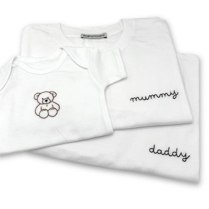 Set magliette genitori + body neonato