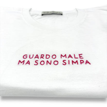 Maglietta "Guardo male ma sono simpa"