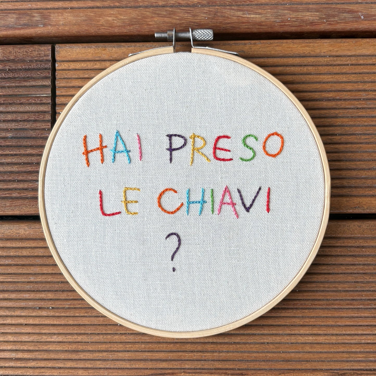 Telaio "Hai preso le chiavi?"